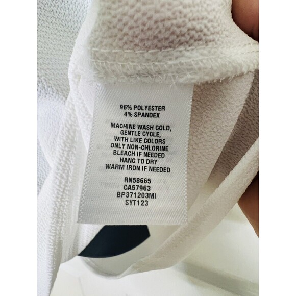 BP Cropped Flowey Spaghetti Strap Off Shoulder Camisole White Ivory Sz XS - Picture 8 of 10